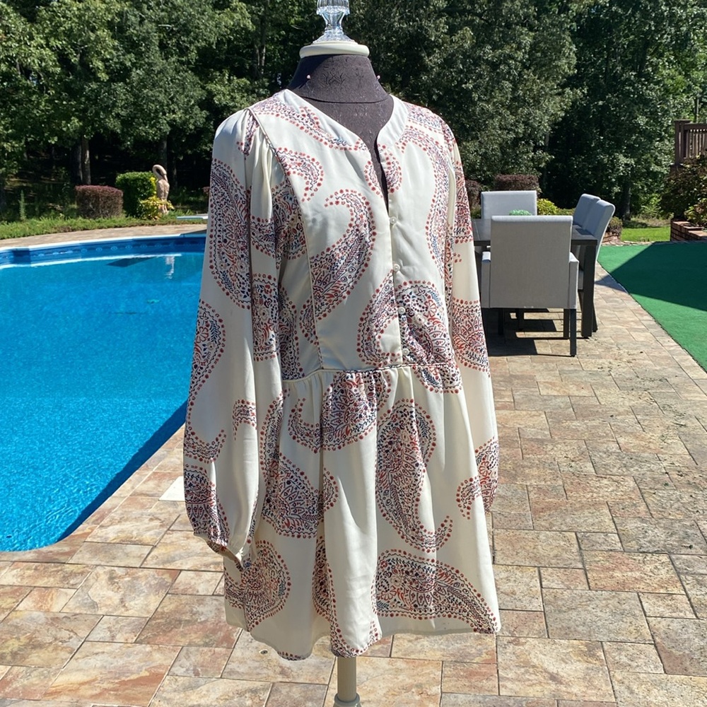 Paisley Print Tunic Top or Dress - Picture 6 of 6